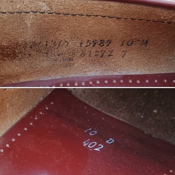 Vintage 90s y2k Oxblood Burgundy Leather Moc Toe Moccasins Driving Penny Loafers main image 7